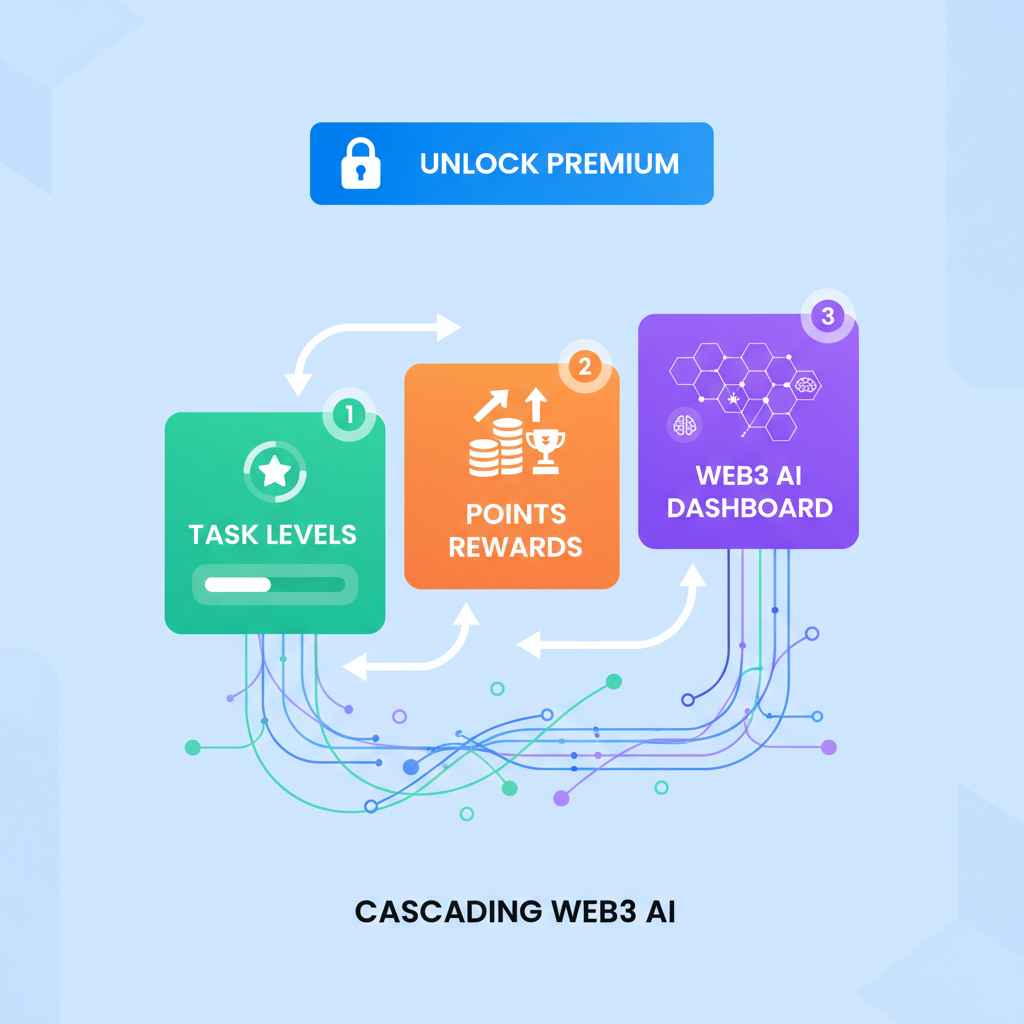 unlocking premium task levels points rewards cascading web3 ai dashboard