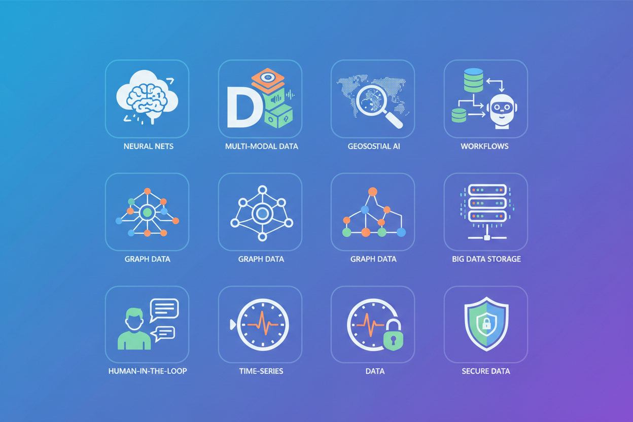high quality AI training dataset icons