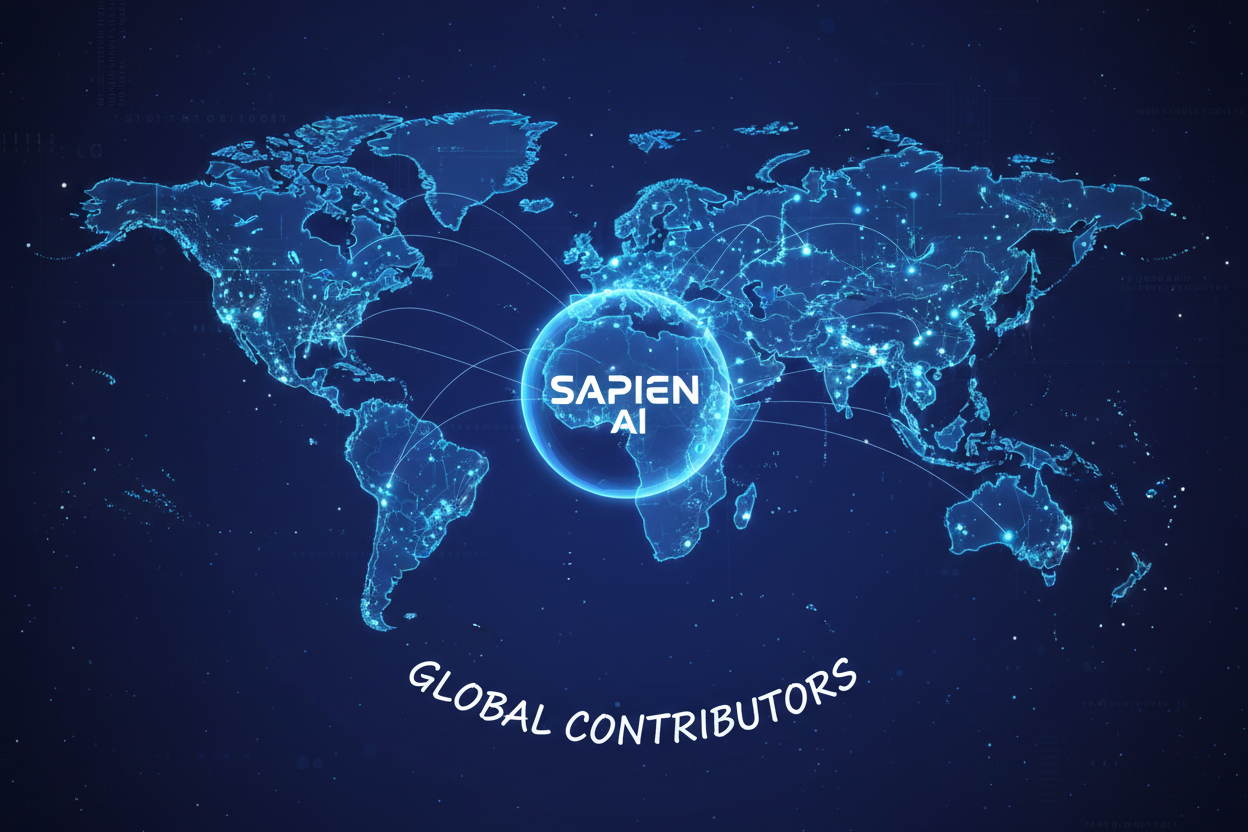 Sapien AI global contributors map