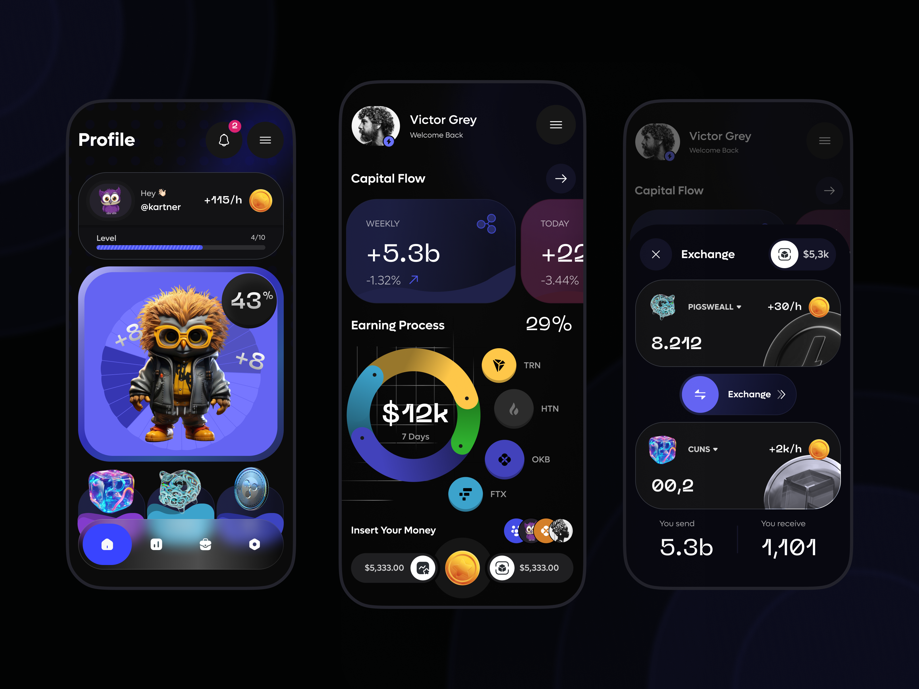 gamified blockchain app rewards