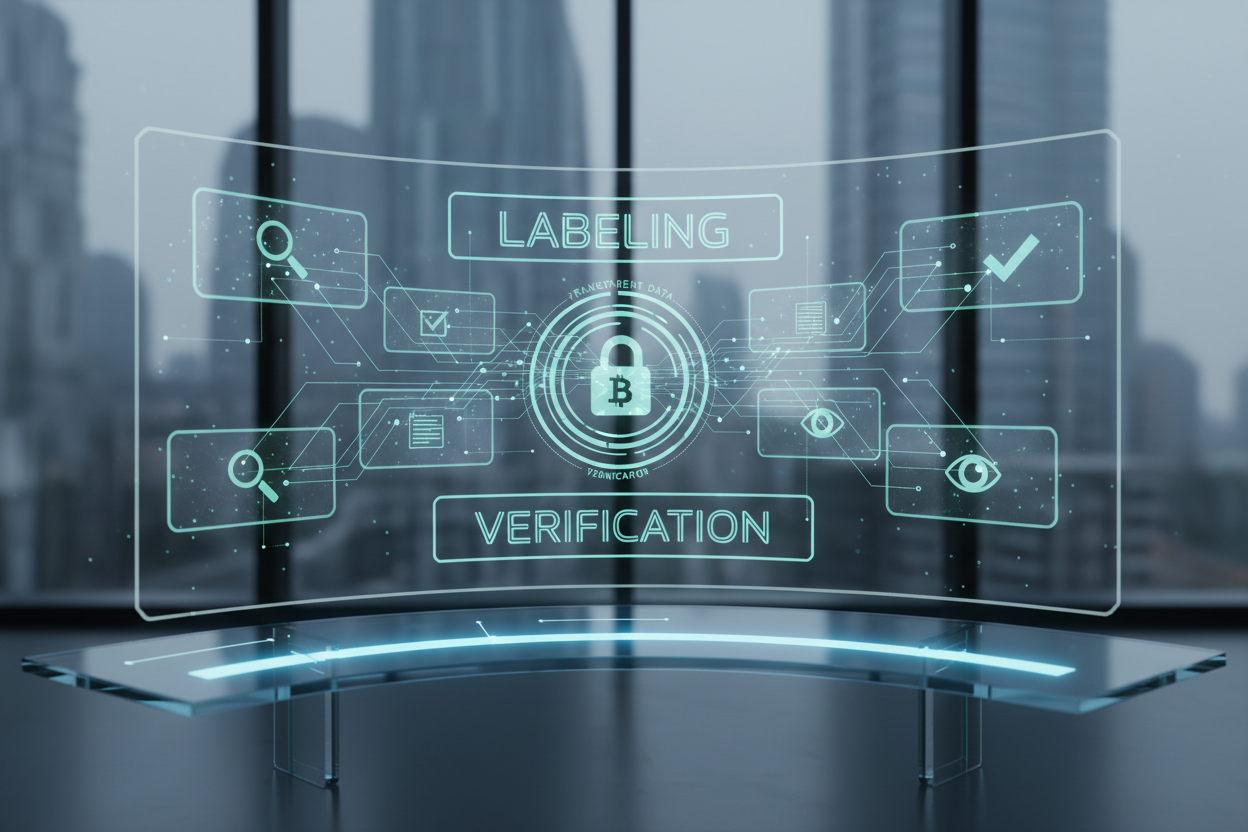blockchain transparent data labeling verification