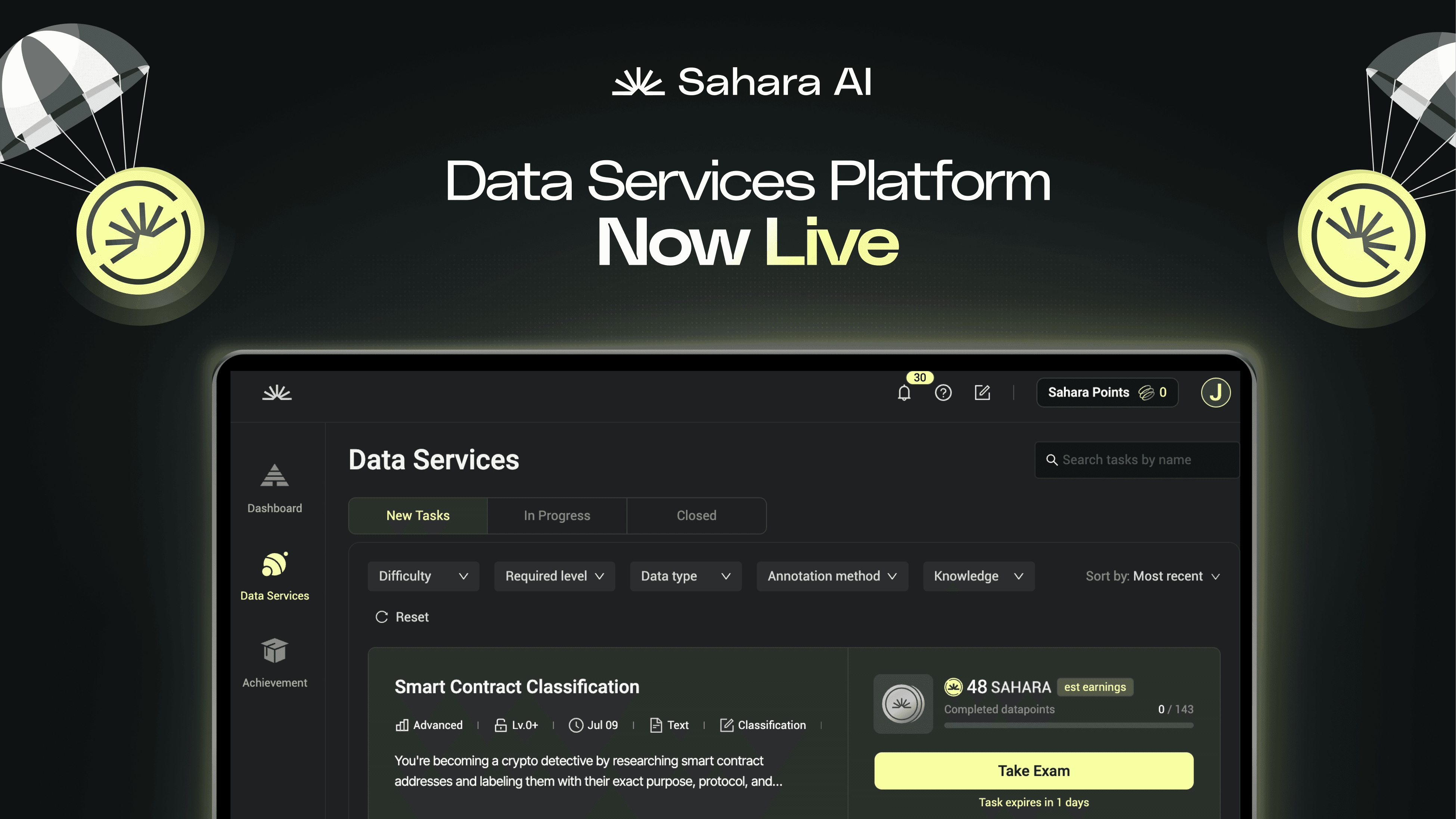 Sahara AI blockchain data labeling platform